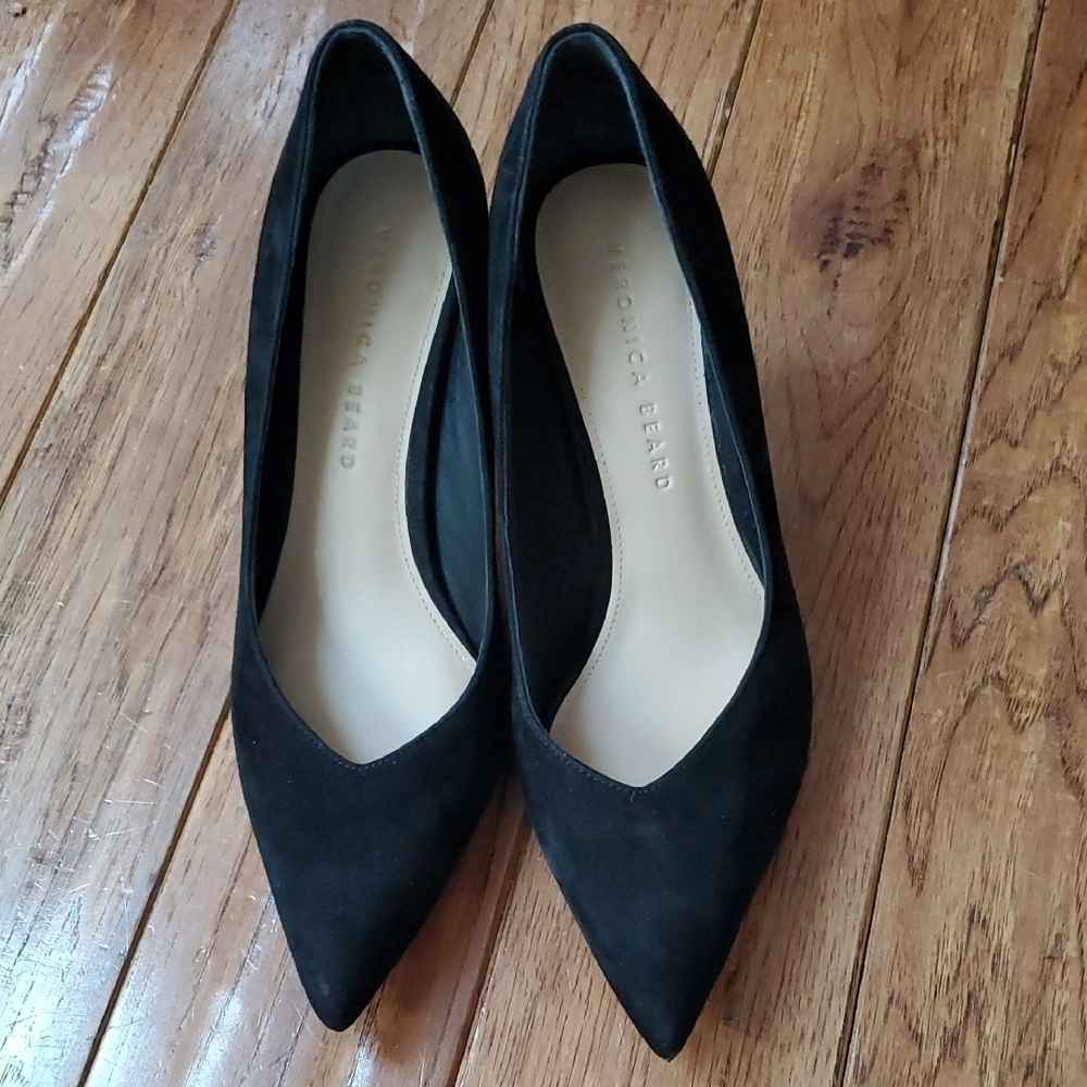 Veronica Beard Lisa Black Suede pumps